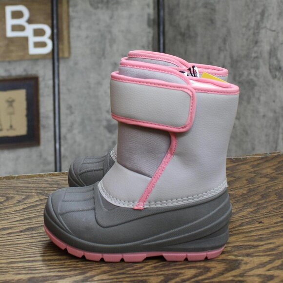 Cat & Jack Toddler Girls ,Lenny Winter Boots AEX55 Gray 8T - Picture 2 of 7